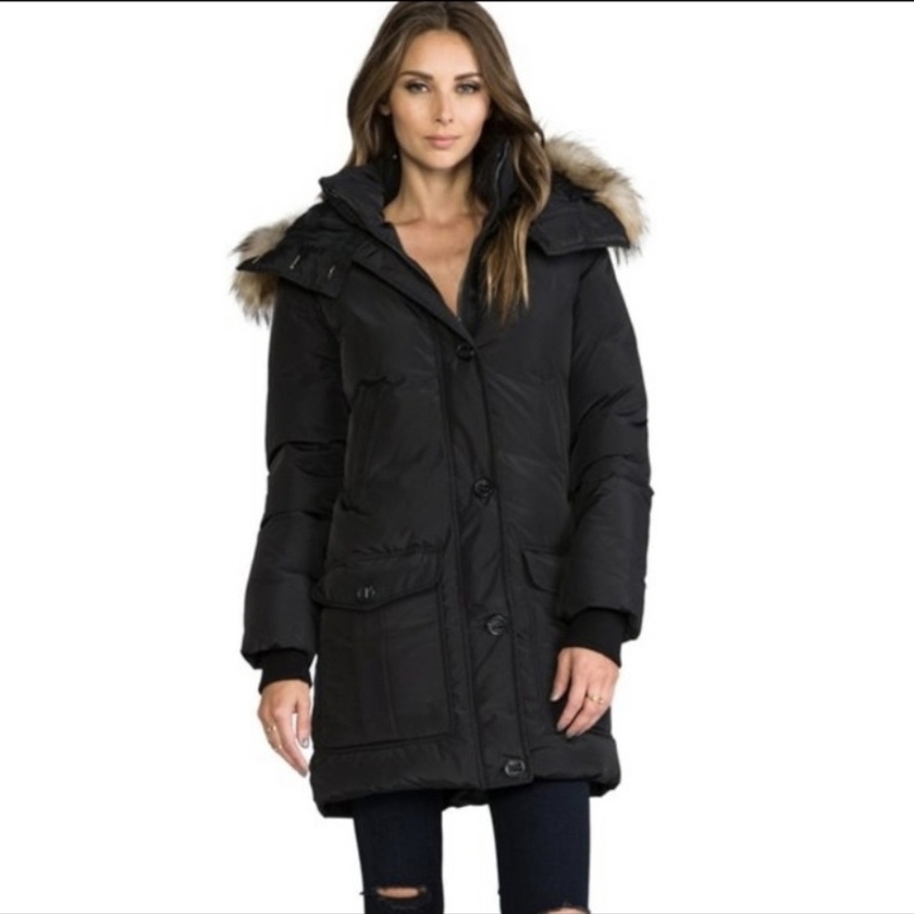 Mackage Black Parka Jacket